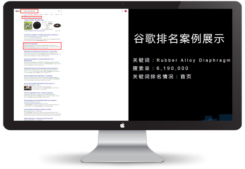 外貿推廣案例,谷歌關鍵詞優化排名