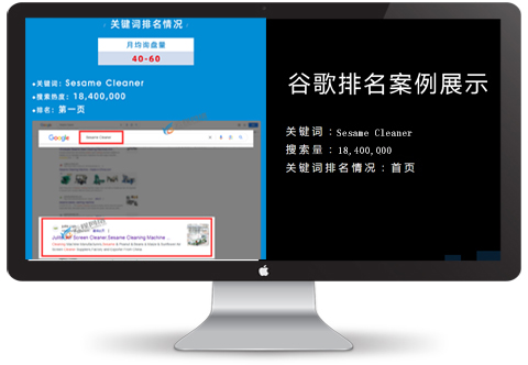 機械設備外貿推廣,谷歌推廣案例